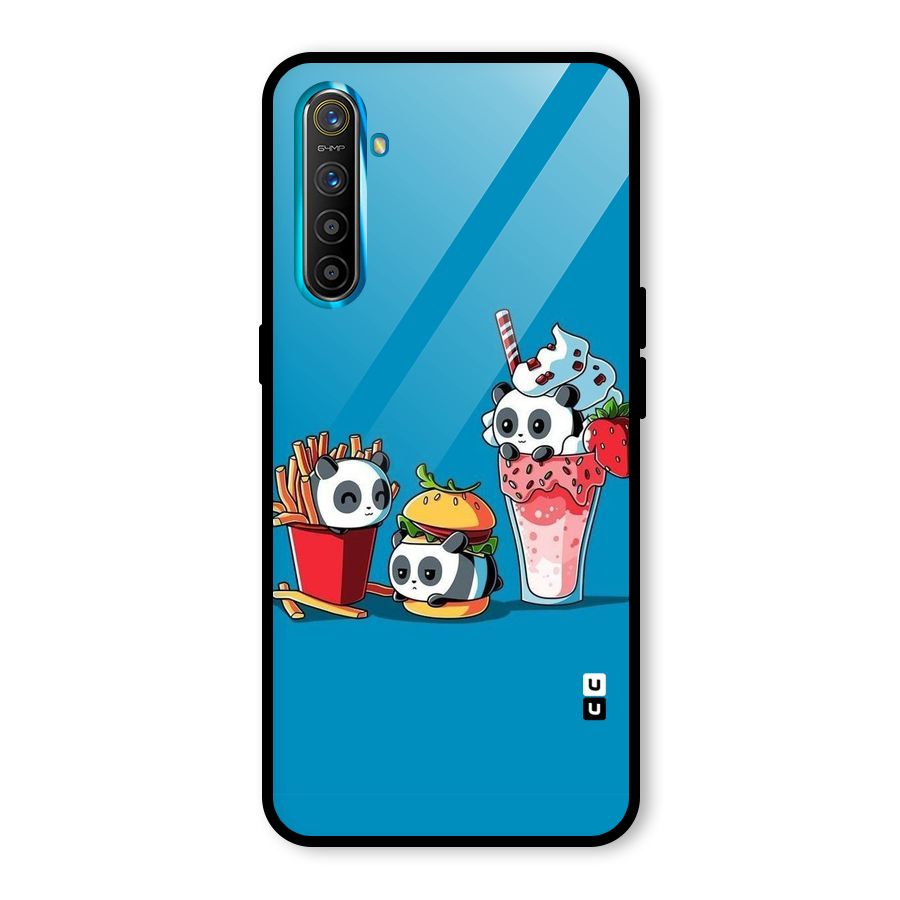 Panda Lazy Glass Back Case for Realme X2