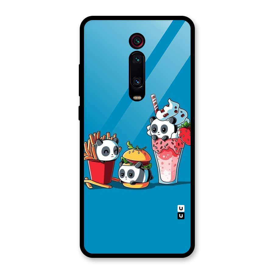 Panda Lazy Glass Back Case for Redmi K20