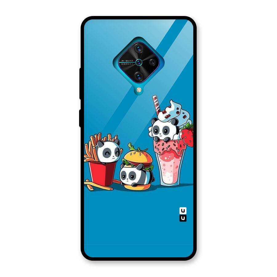 Panda Lazy Glass Back Case for Vivo S1 Pro