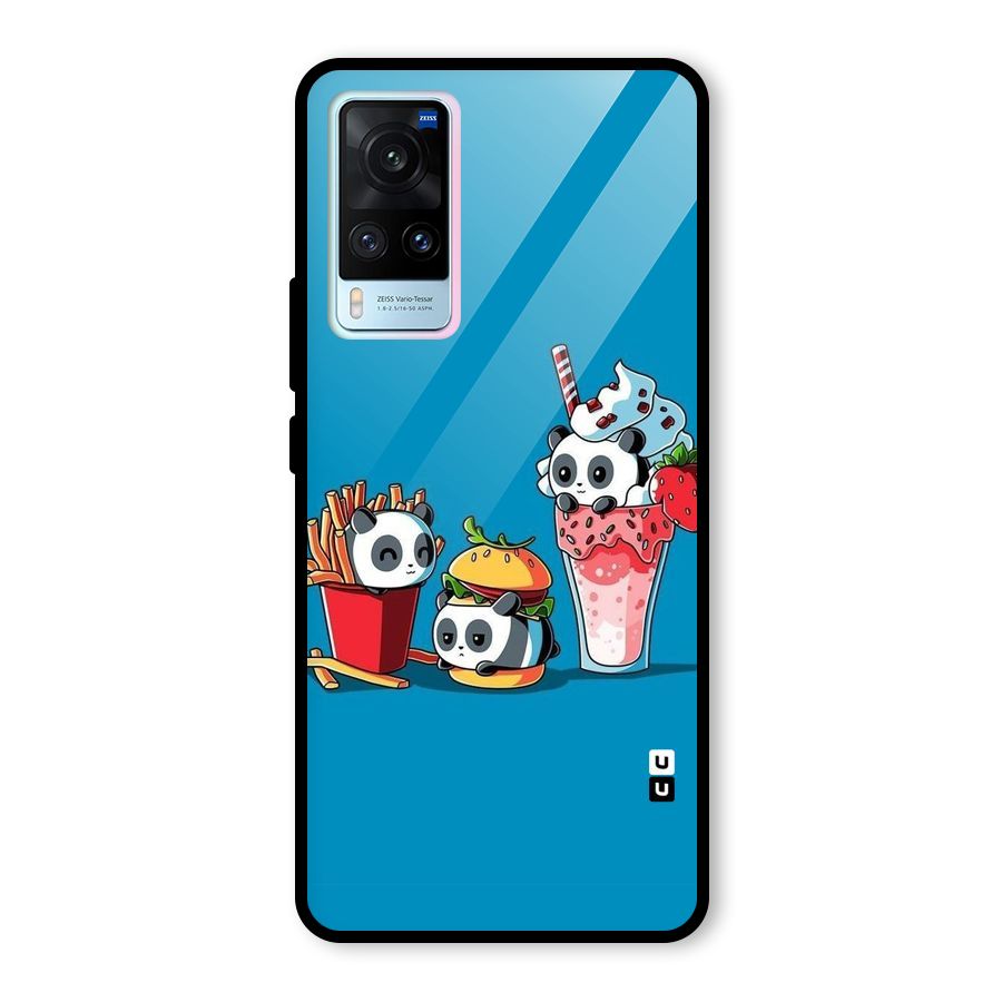 Panda Lazy Glass Back Case for Vivo X60