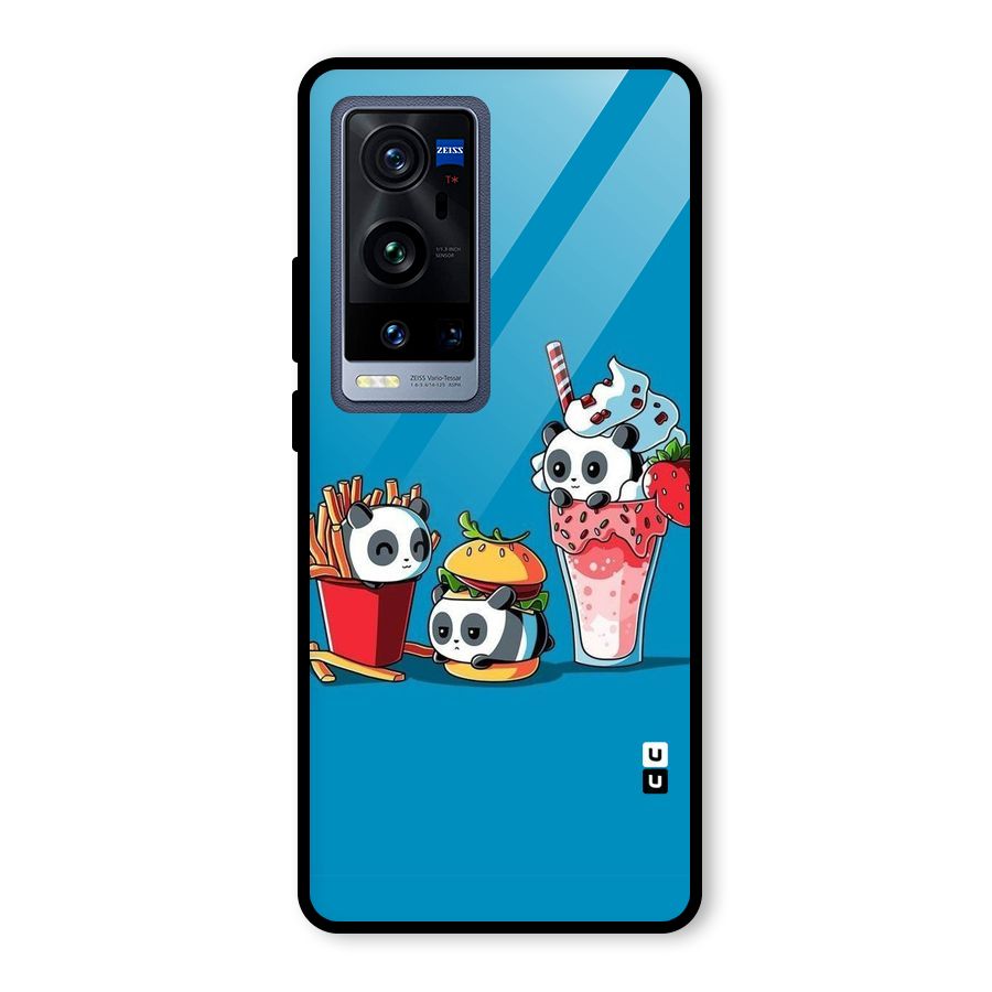 Panda Lazy Glass Back Case for Vivo X60 Pro Plus