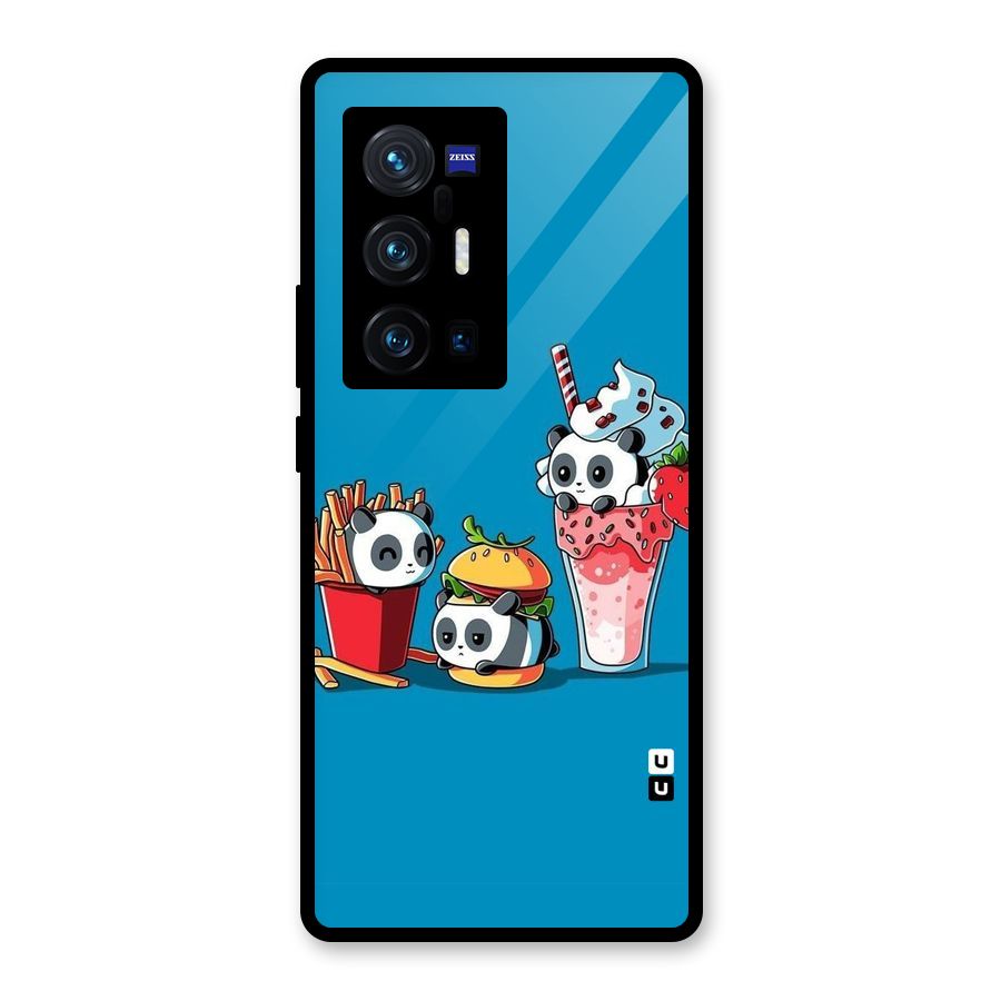 Panda Lazy Glass Back Case for Vivo X70 Pro Plus