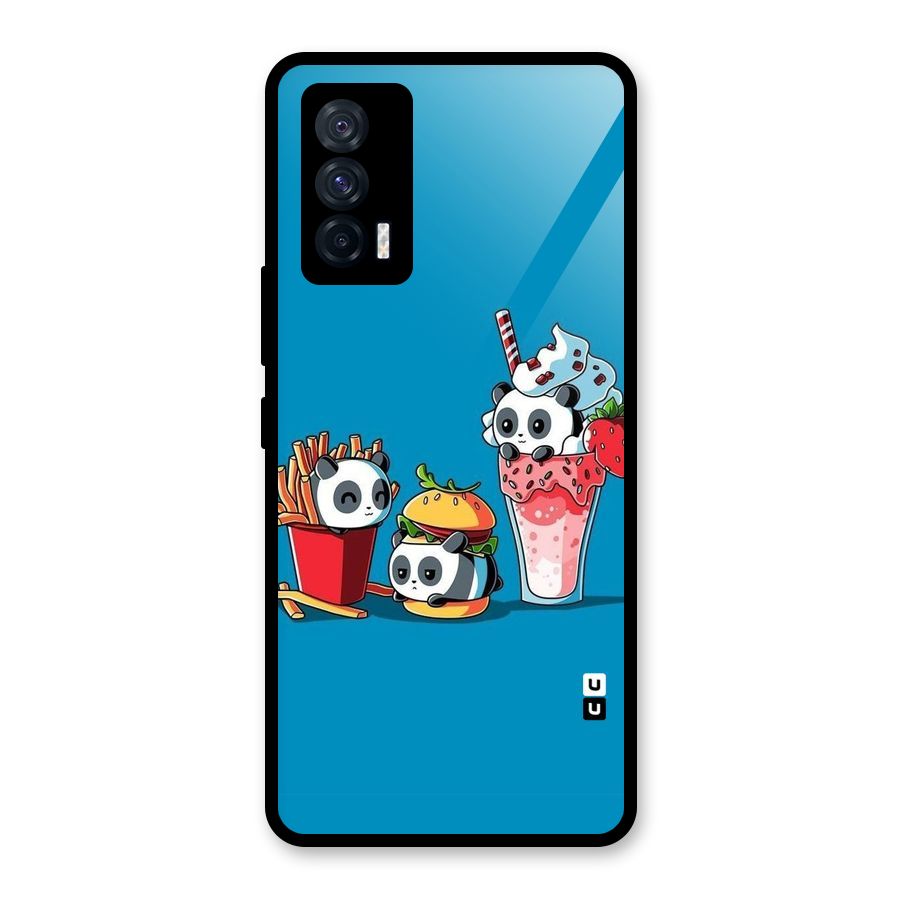 Panda Lazy Glass Back Case for Vivo iQOO 7 5G