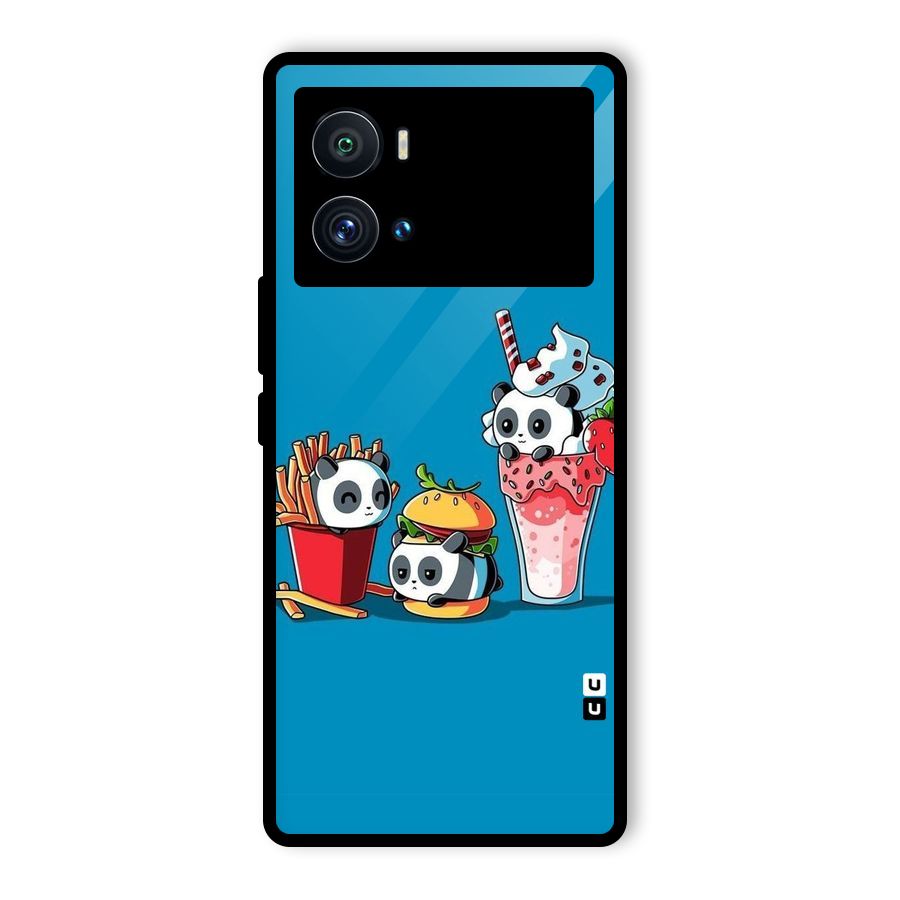 Panda Lazy Glass Back Case for Vivo iQOO 9 Pro