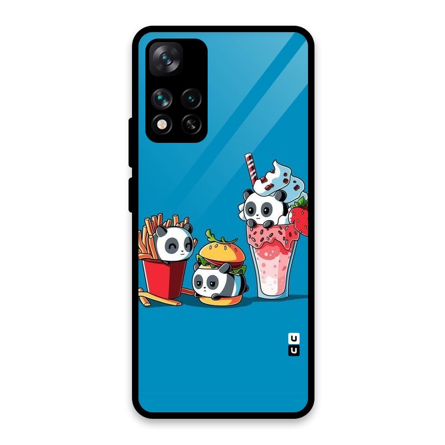 Panda Lazy Glass Back Case for Xiaomi 11i HyperCharge 5G
