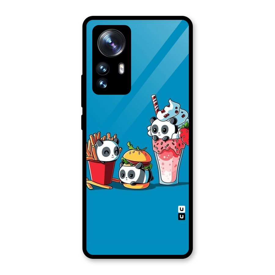Panda Lazy Glass Back Case for Xiaomi 12 Pro
