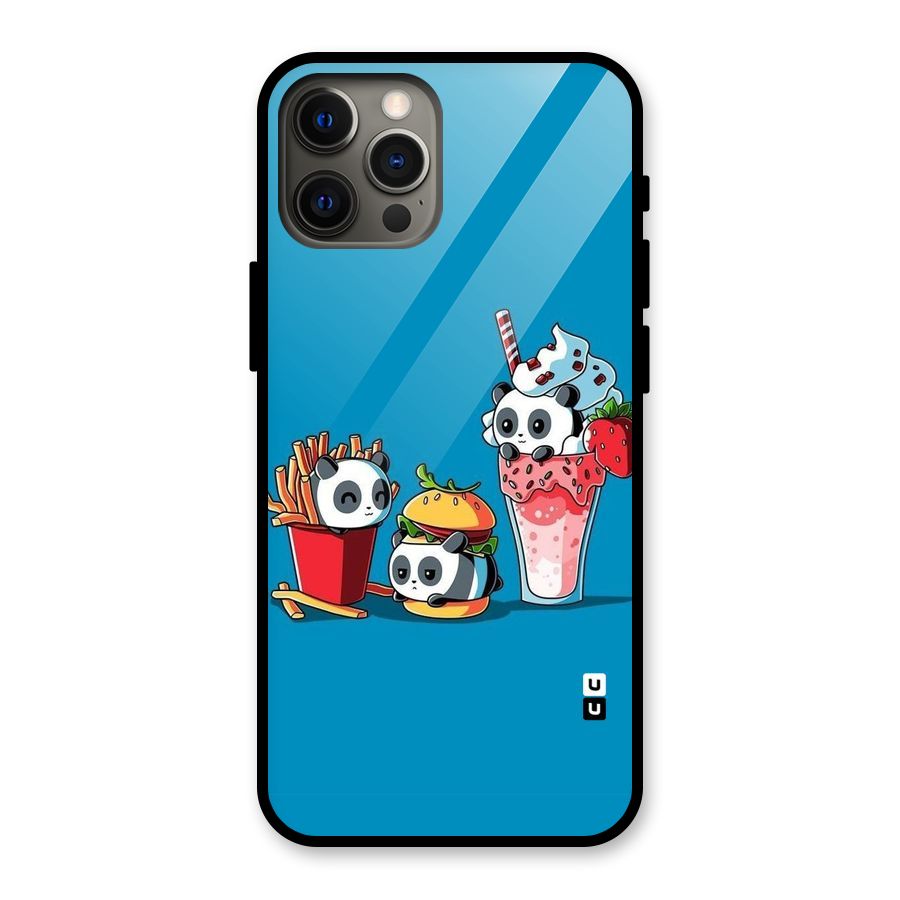 Panda Lazy Glass Back Case for iPhone 12 Pro Max