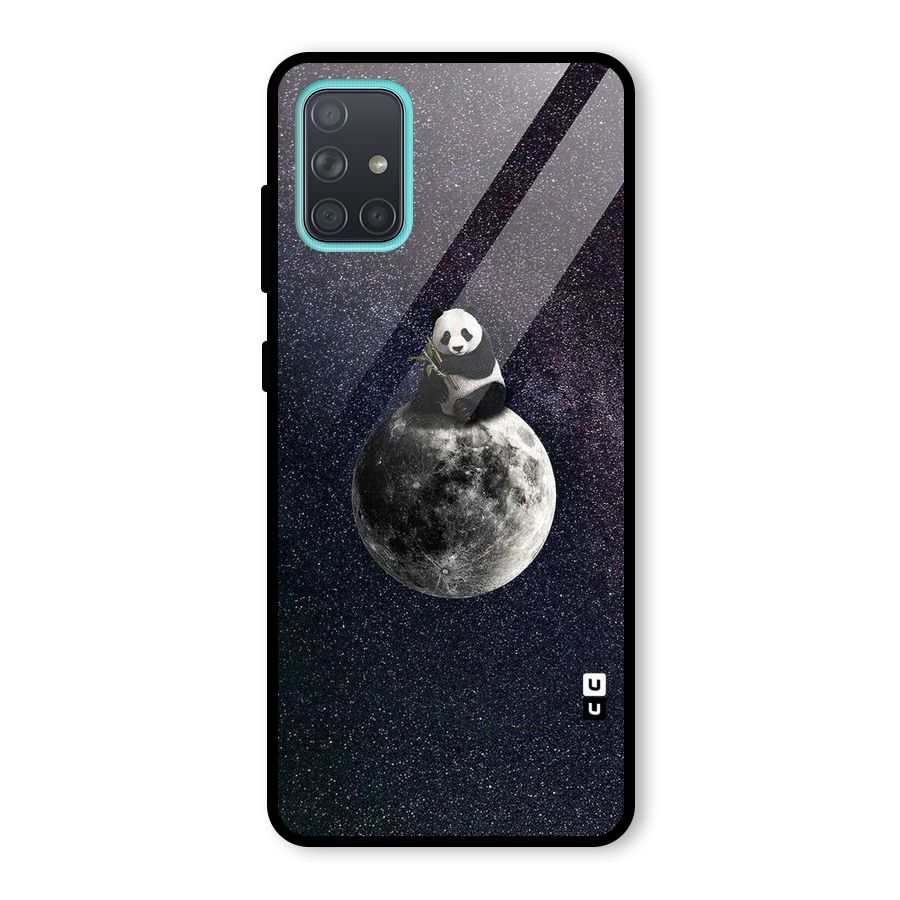 Panda Space Glass Back Case for Galaxy A71