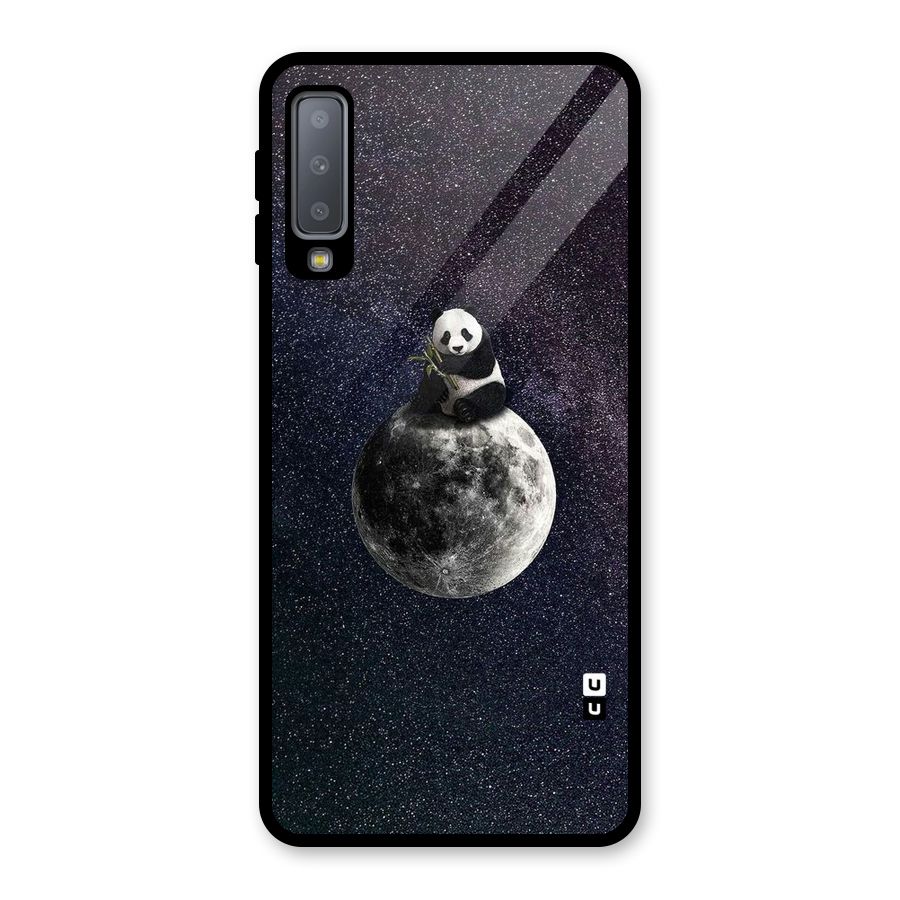 Panda Space Glass Back Case for Galaxy A7 (2018)