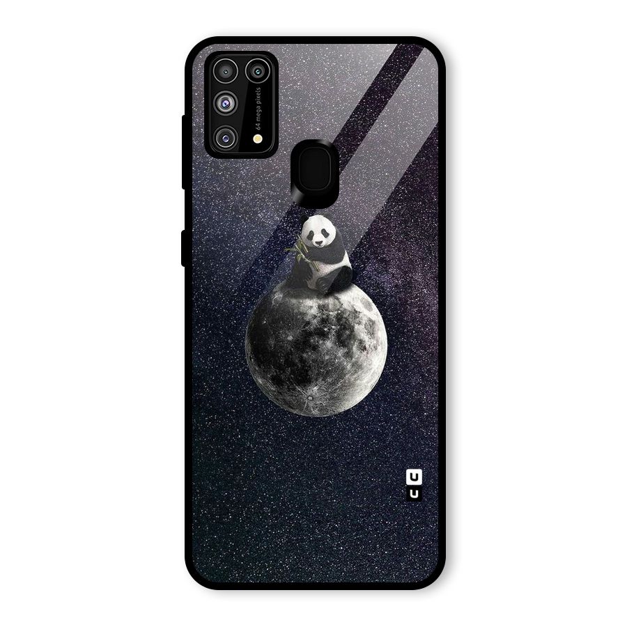 Panda Space Glass Back Case for Galaxy F41
