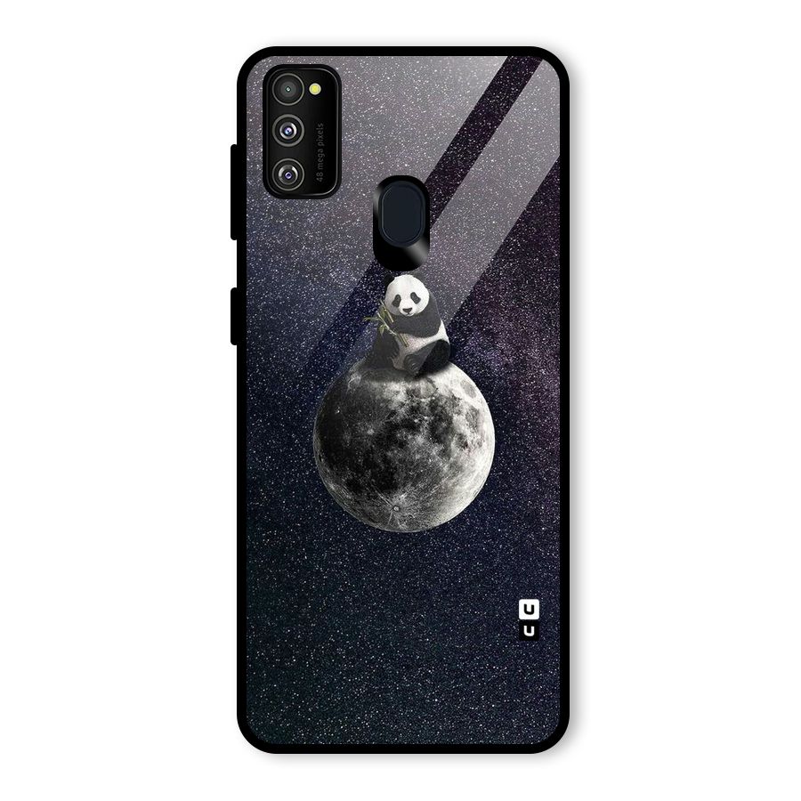 Panda Space Glass Back Case for Galaxy M30s