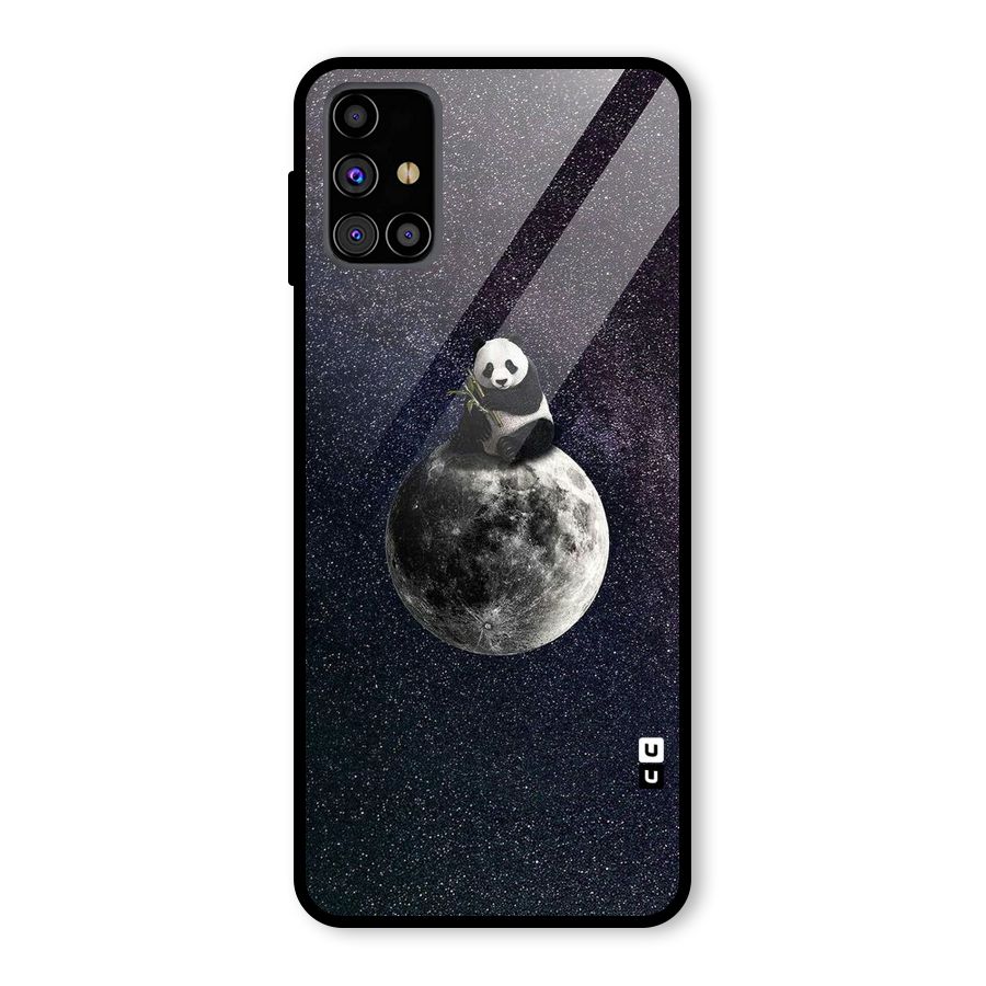 Panda Space Glass Back Case for Galaxy M31s