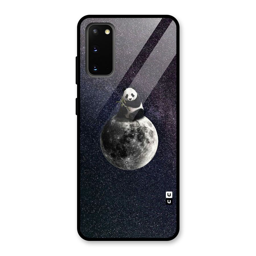 Panda Space Glass Back Case for Galaxy S20