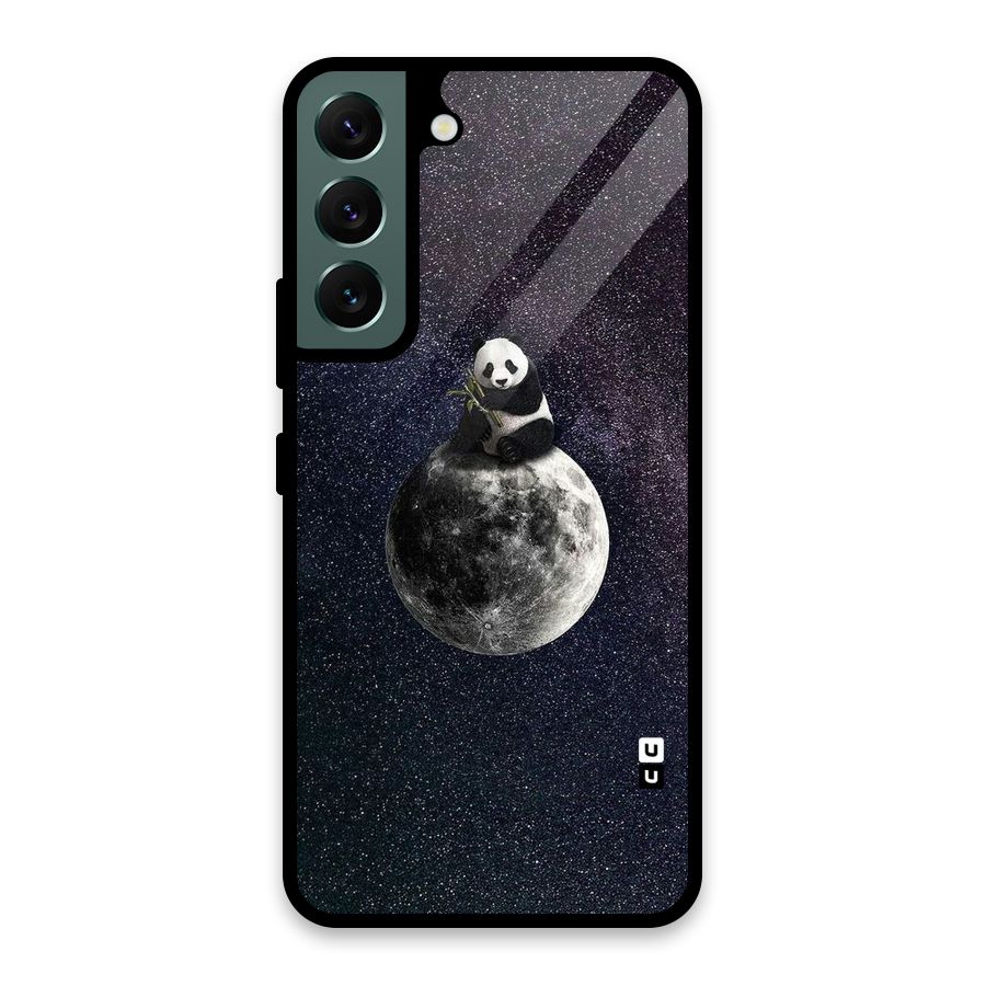 Panda Space Glass Back Case for Galaxy S22 5G