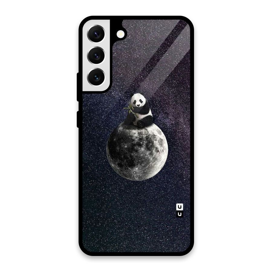 Panda Space Glass Back Case for Galaxy S22 Plus 5G