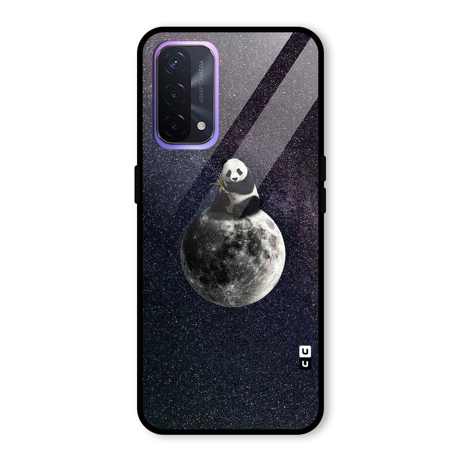 Panda Space Glass Back Case for Oppo A74 5G