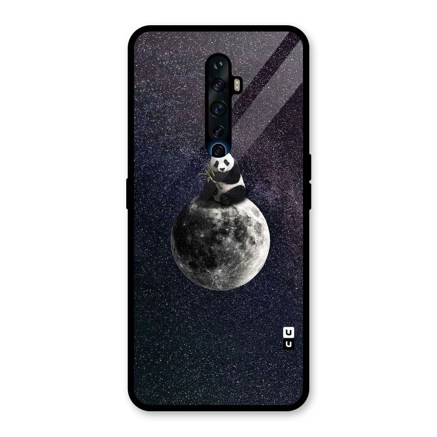 Panda Space Glass Back Case for Oppo Reno2 F