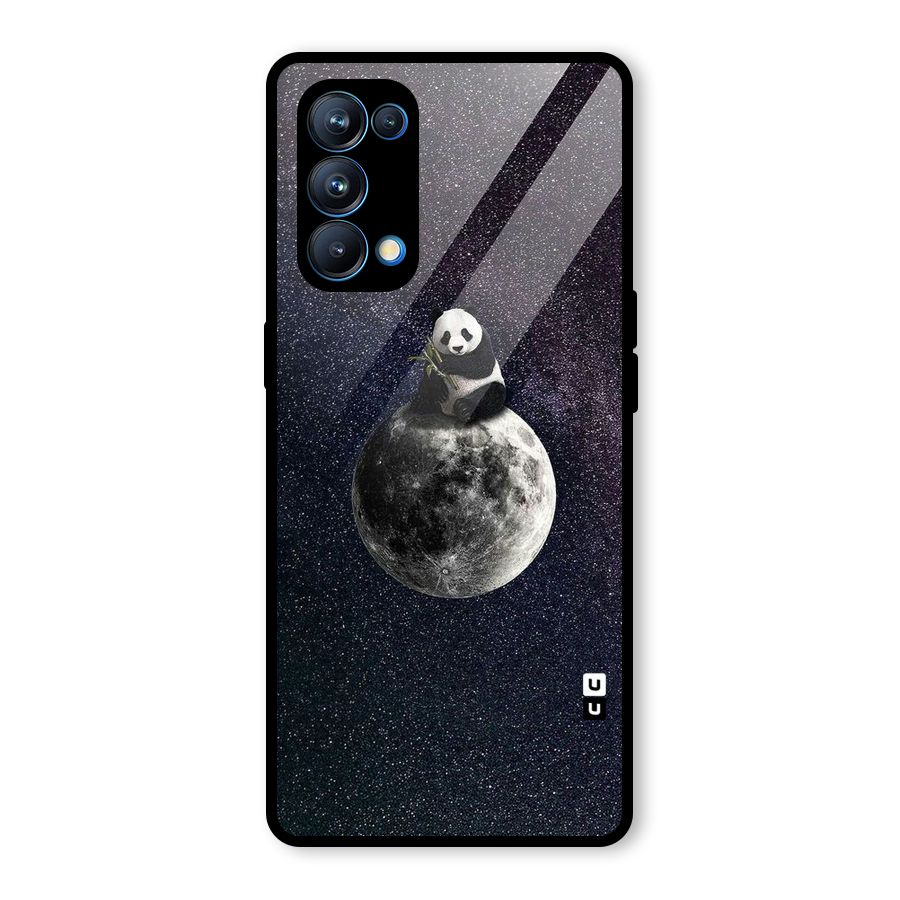 Panda Space Glass Back Case for Oppo Reno5 Pro 5G