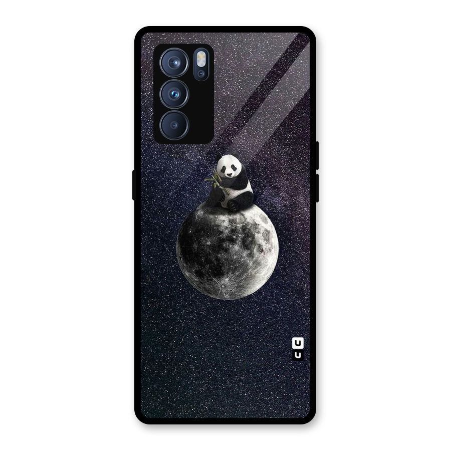 Panda Space Glass Back Case for Oppo Reno6 Pro 5G