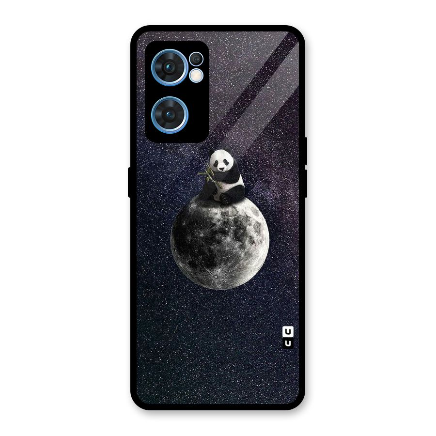 Panda Space Glass Back Case for Oppo Reno7 5G