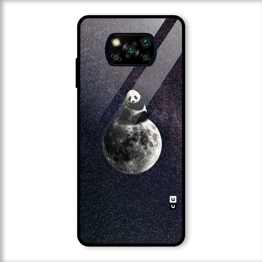 Panda Space Glass Back Case for Poco X3