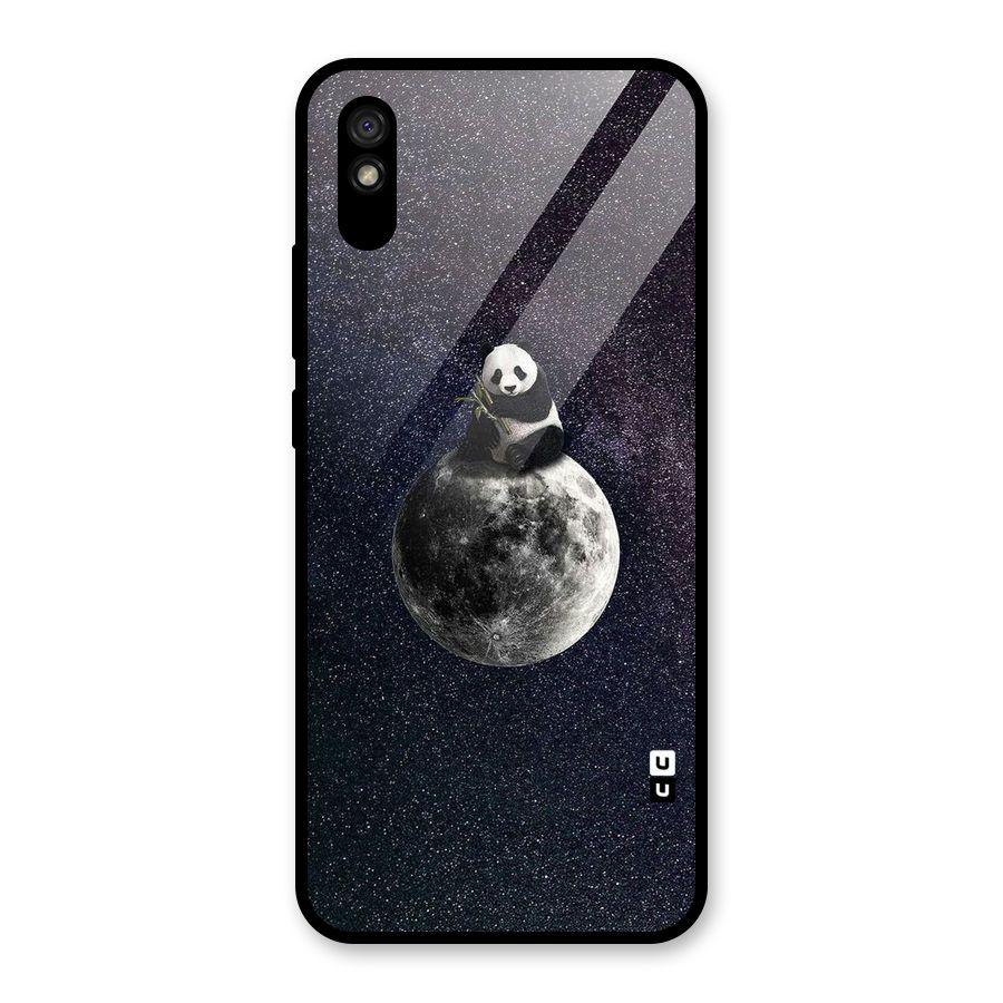 Panda Space Glass Back Case for Redmi 9i