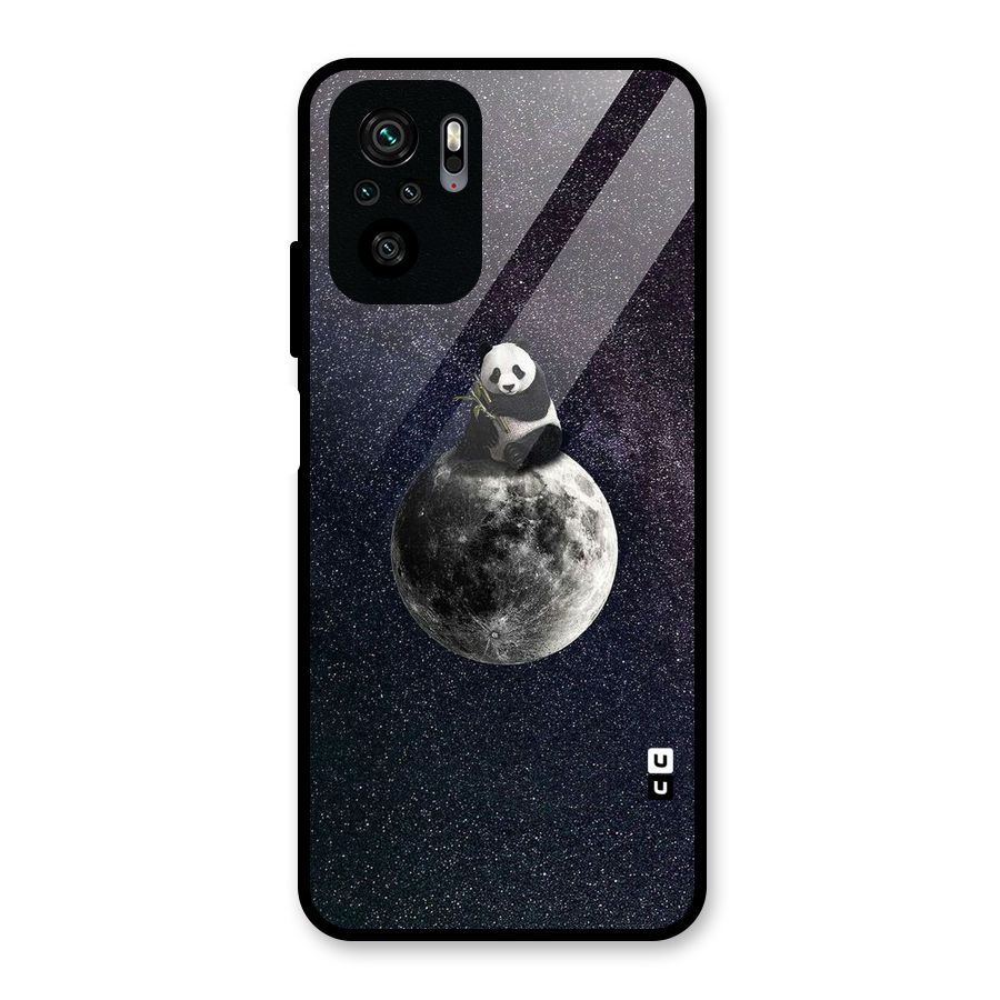 Panda Space Glass Back Case for Redmi Note 10S