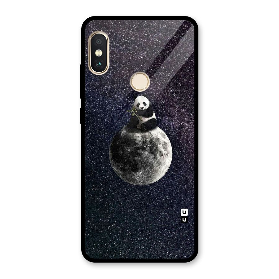 Panda Space Glass Back Case for Redmi Note 5 Pro