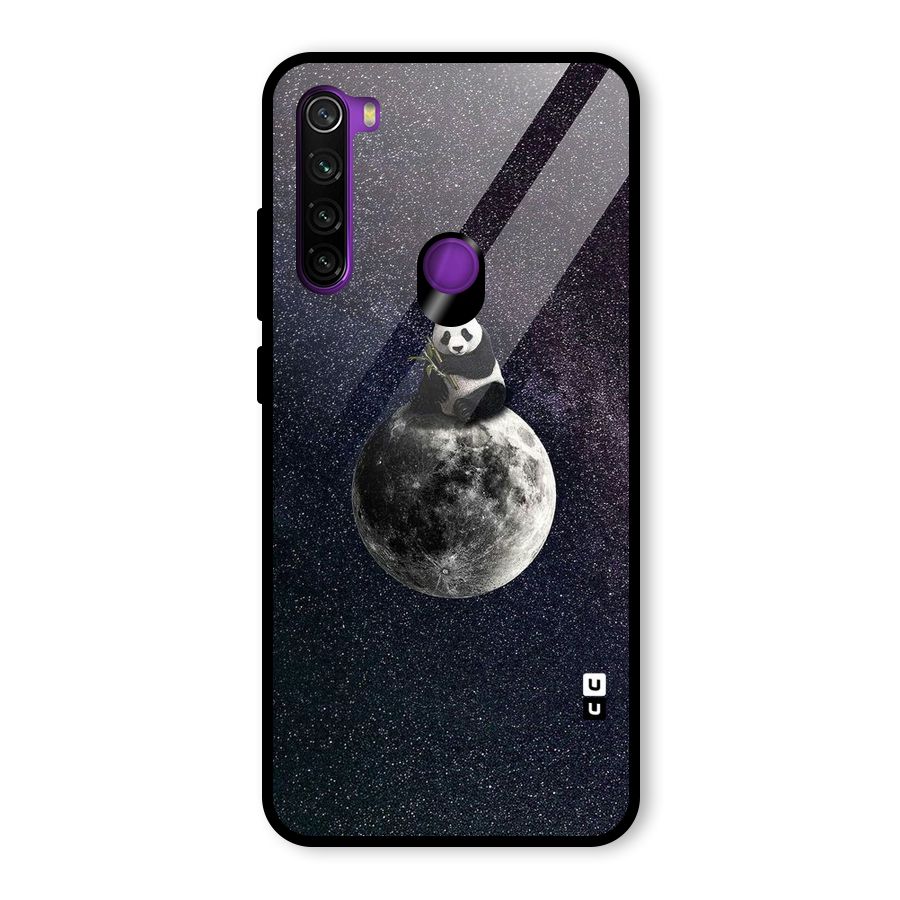 Panda Space Glass Back Case for Redmi Note 8