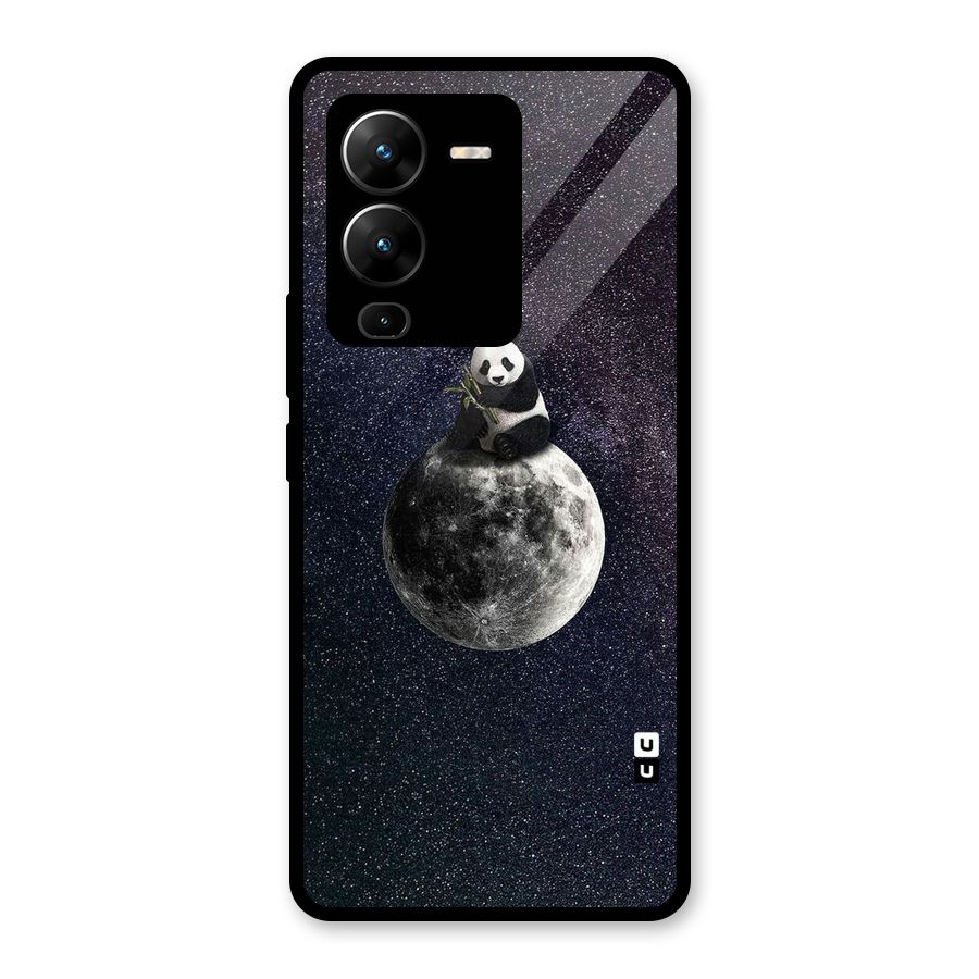 Panda Space Glass Back Case for Vivo V25 Pro