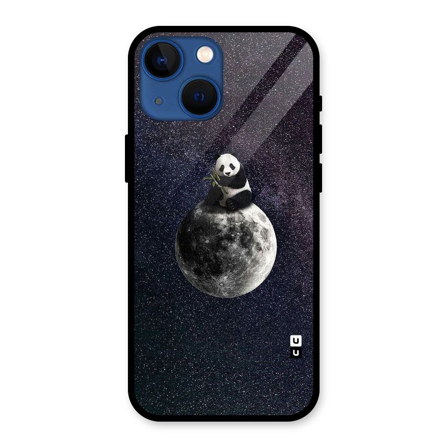 Panda Space Glass Back Case for iPhone 13 Mini