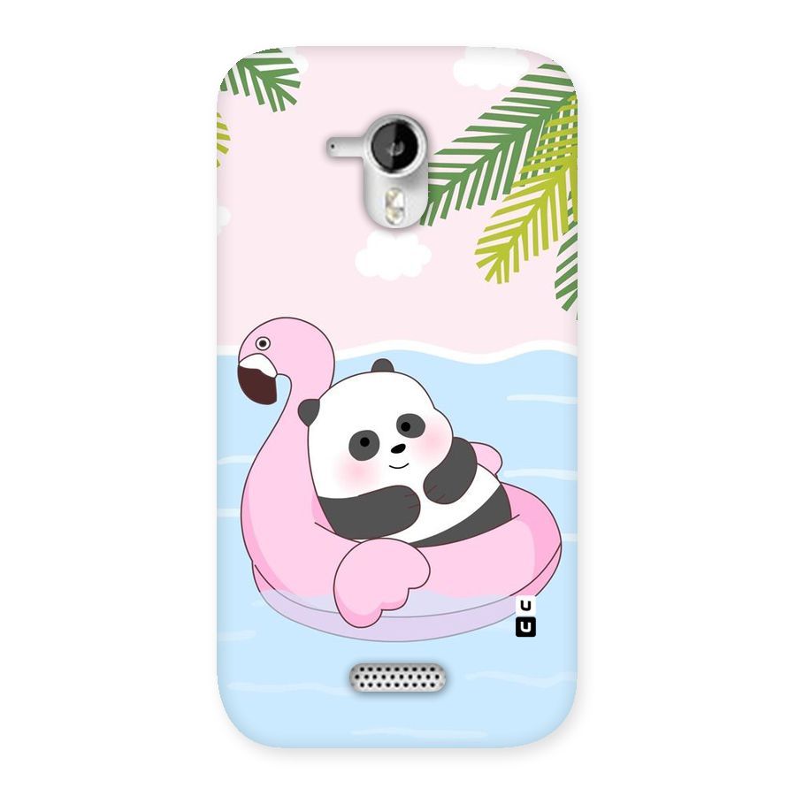 Panda Swim Back Case for Micromax Canvas HD A116