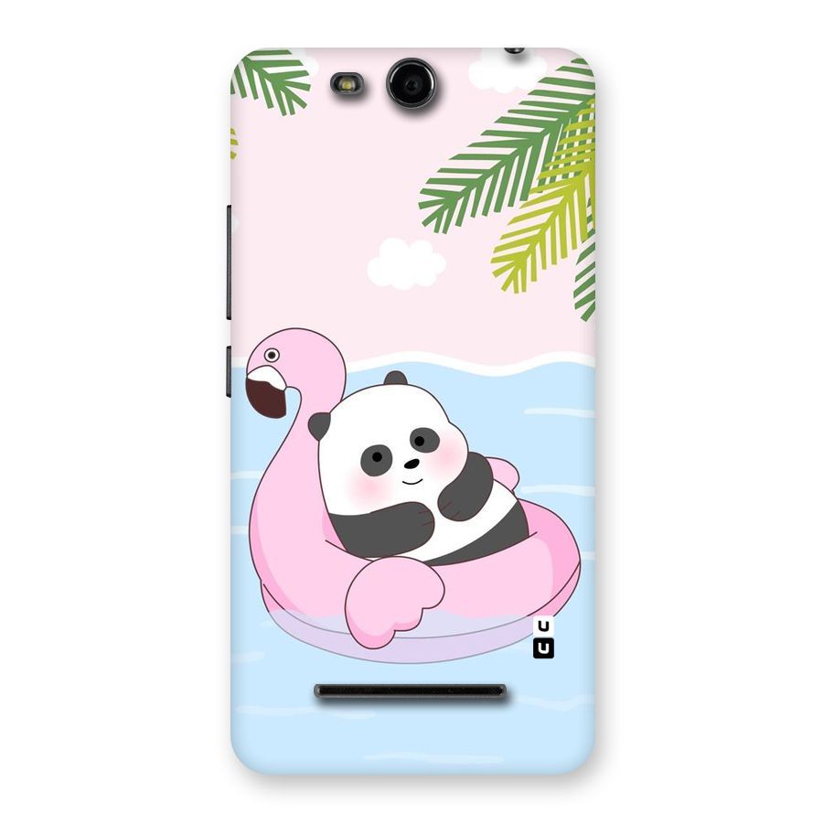 Panda Swim Back Case for Micromax Canvas Juice 3 Q392
