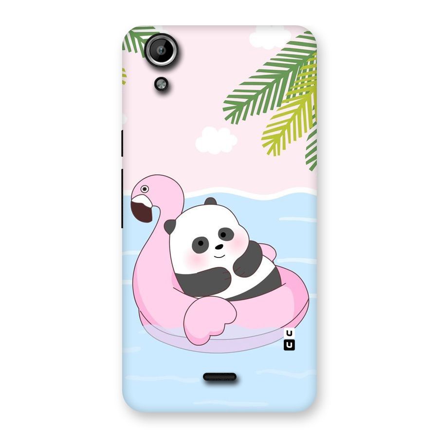 Panda Swim Back Case for Micromax Canvas Selfie Lens Q345