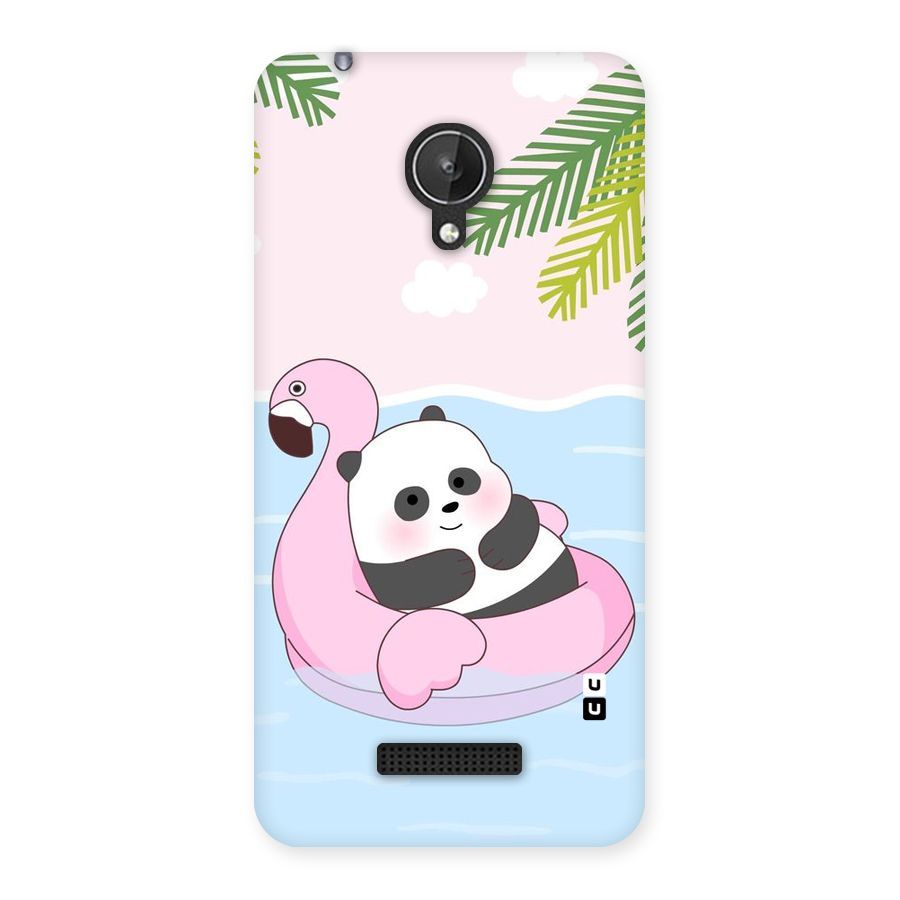 Panda Swim Back Case for Micromax Canvas Spark Q380