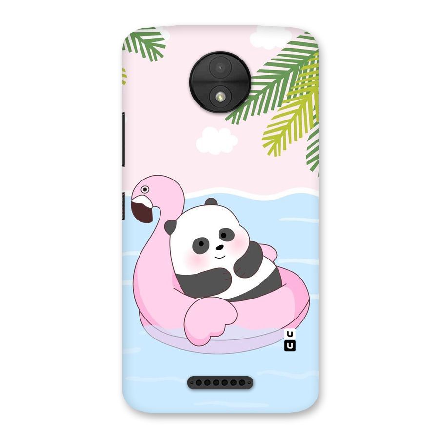 Panda Swim Back Case for Moto C