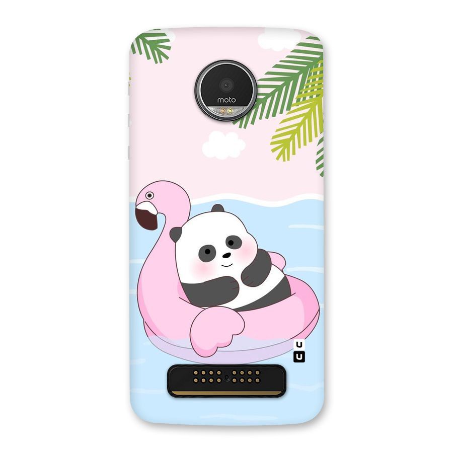Panda Swim Back Case for Moto Z Play