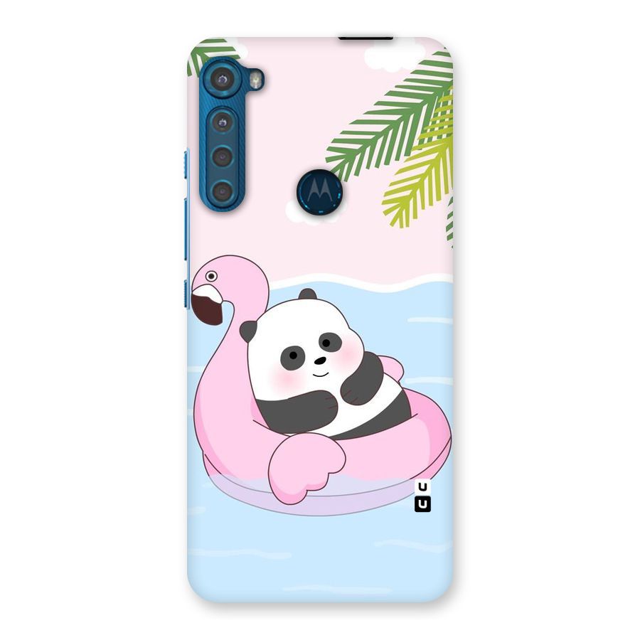 Panda Swim Back Case for Motorola One Fusion Plus