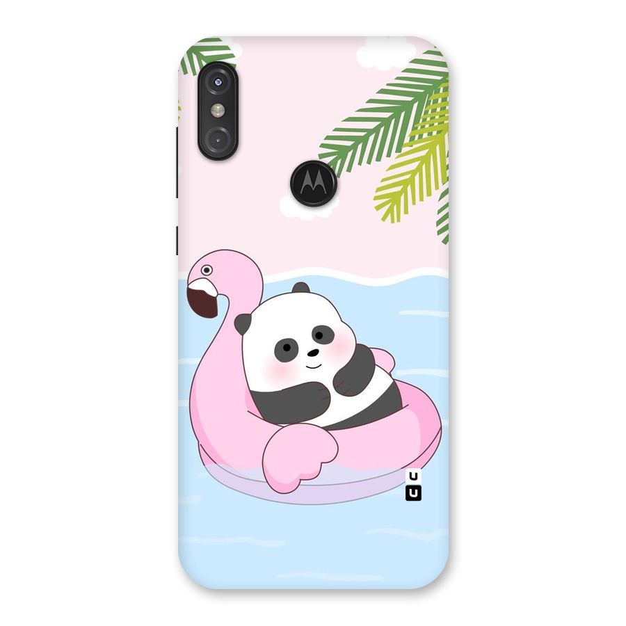 Panda Swim Back Case for Motorola One Power