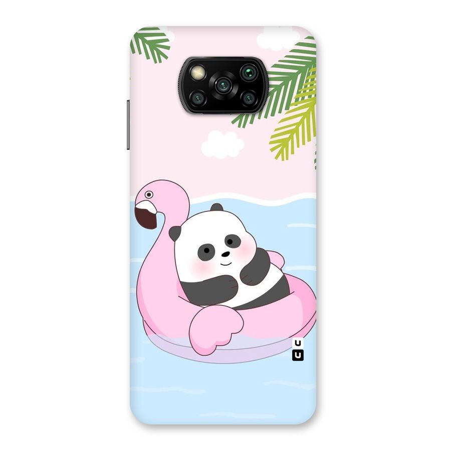 Panda Swim Back Case for Poco X3