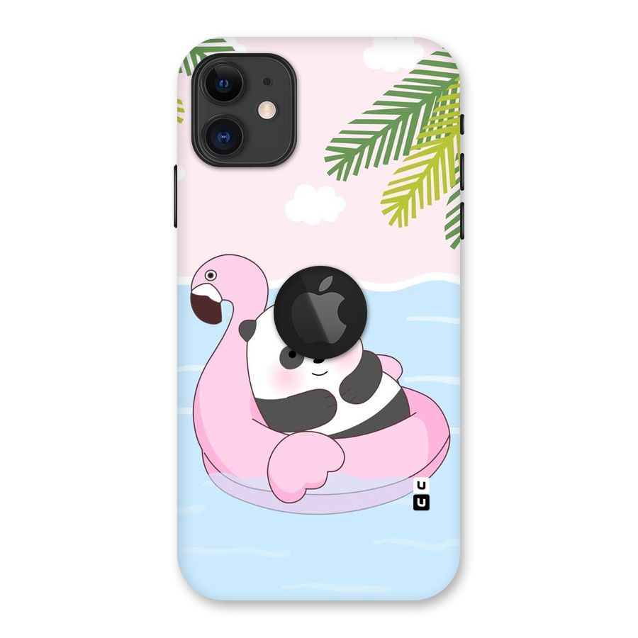 Panda Swim Back Case for iPhone 11 Logo Cut