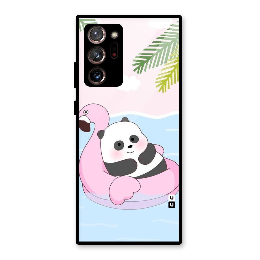 Panda Swim Glass Back Case for Galaxy Note 20 Ultra 5G
