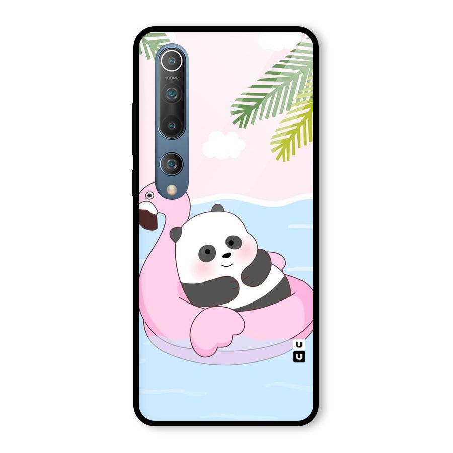 Panda Swim Glass Back Case for Mi 10
