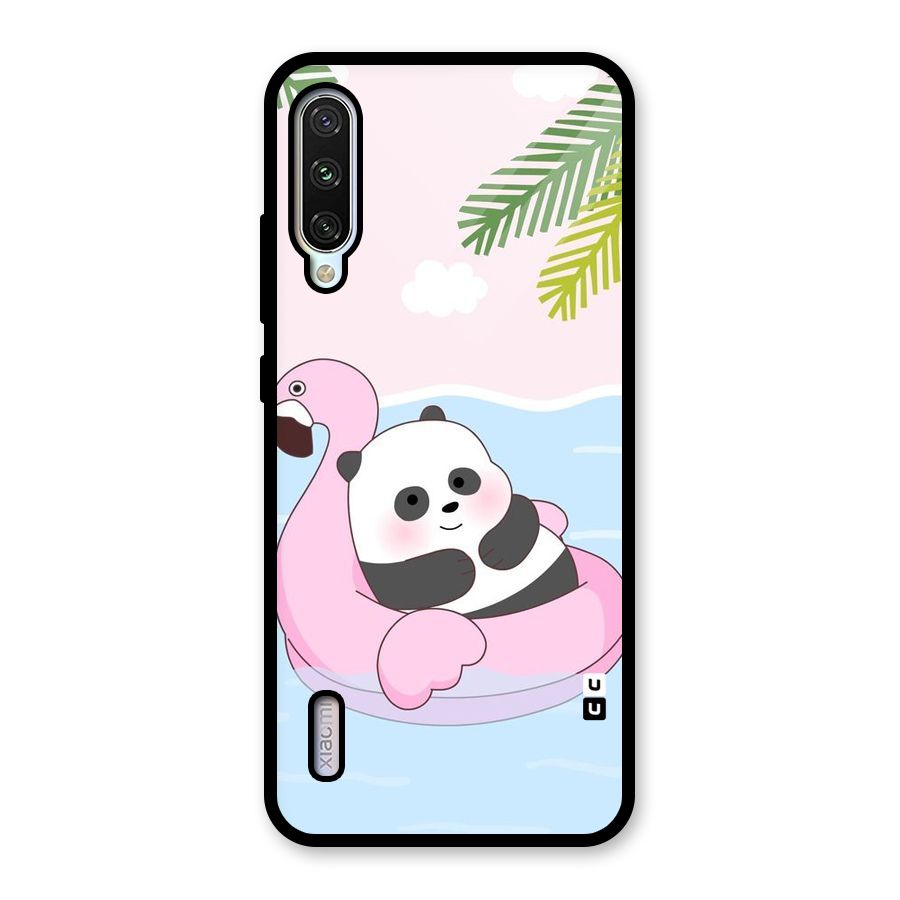 Panda Swim Glass Back Case for Mi A3