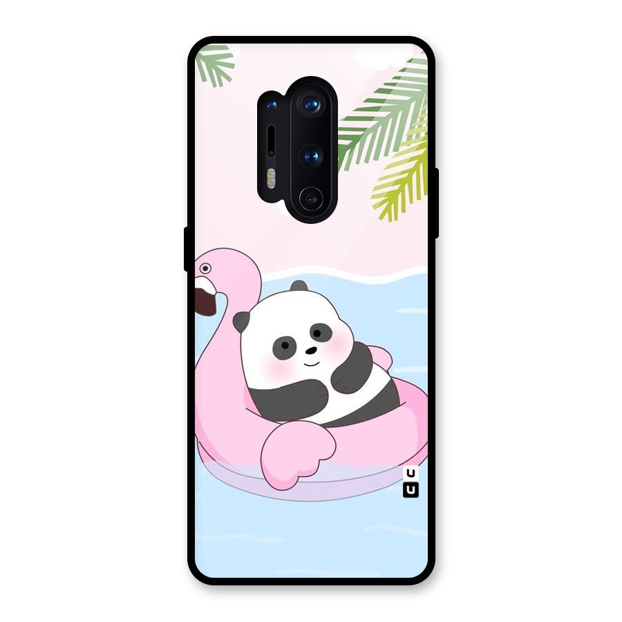 Panda Swim Glass Back Case for OnePlus 8 Pro