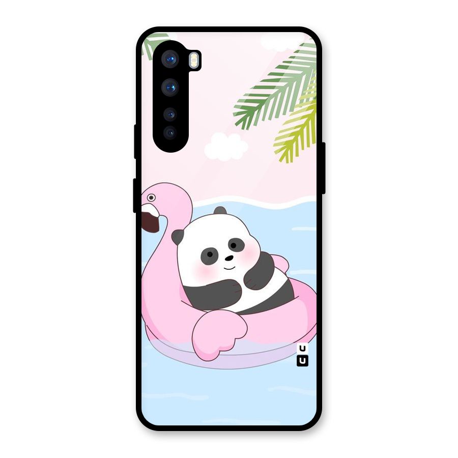 Panda Swim Glass Back Case for OnePlus Nord