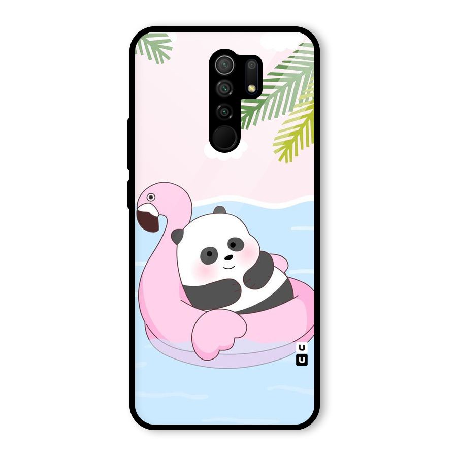 Panda Swim Glass Back Case for Poco M2