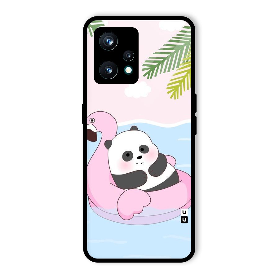 Panda Swim Glass Back Case for Realme 9 Pro Plus 5G
