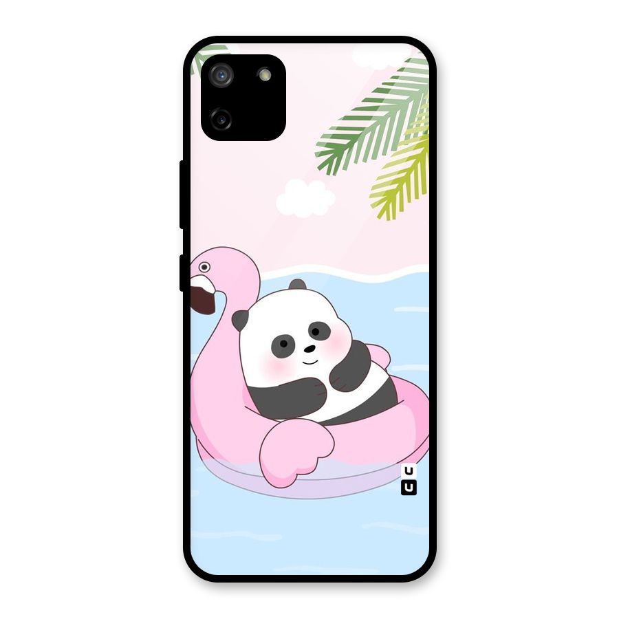 Panda Swim Glass Back Case for Realme C11