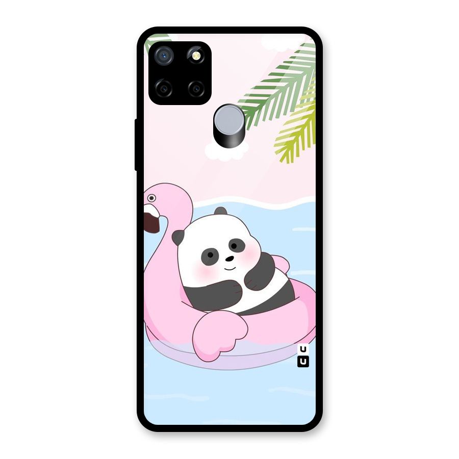 Panda Swim Glass Back Case for Realme C12